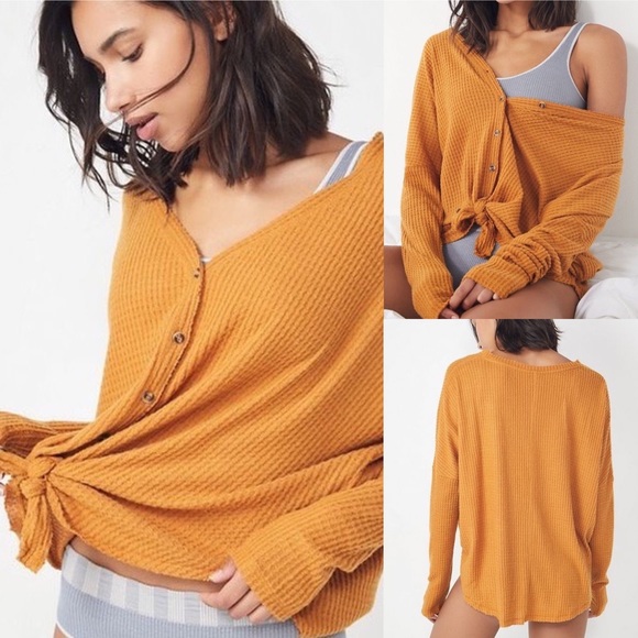Urban Outfitters Tops - [Out From Under] Jojo Oversized Thermal Top